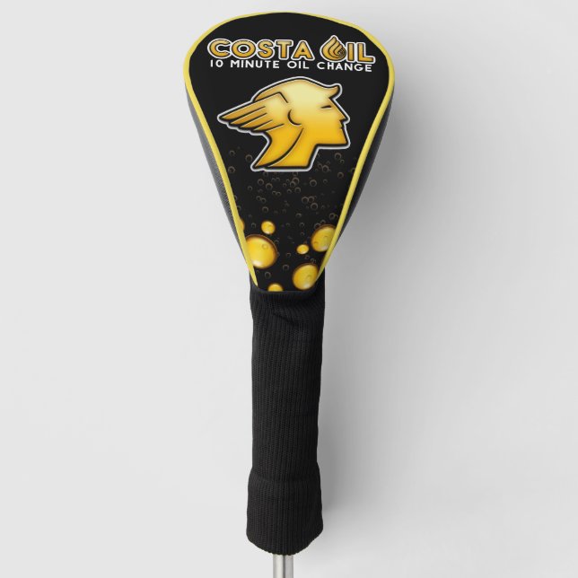 Costa Oil Drop Design Golf Head Cover Golf Headcover (Vorderseite)
