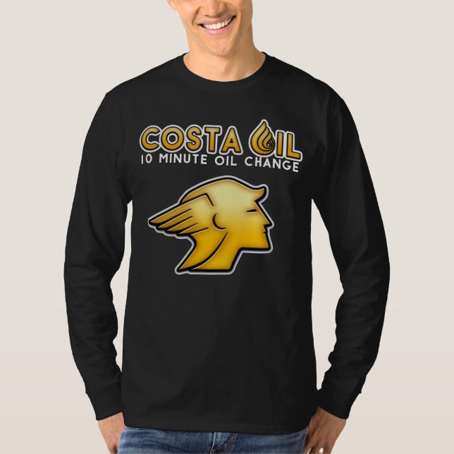 Costa Oil Mitarbeiter Long Sleeve Black Shirt (Vorderseite)