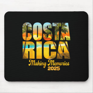 Costa Rica 2025 Erinnerungen für Familie Va Mousepad