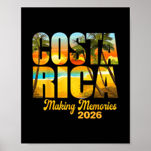 Costa Rica 2026 Erinnerungen Schaffen Passende Fam Poster