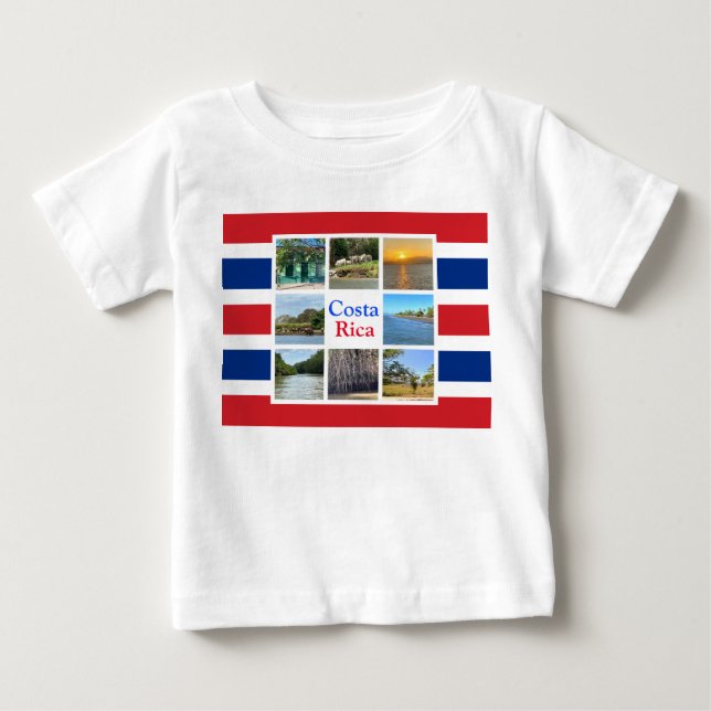 Costa Rica Baby T-shirt (Vorderseite)