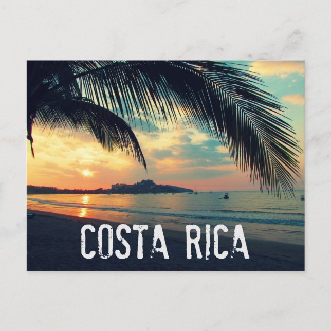Costa Rica Beach Postcard Postkarte (Vorderseite)