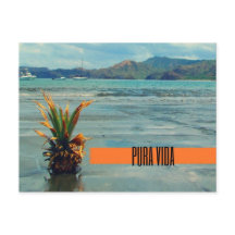 Costa Rica Beach Pura Vida Postcard