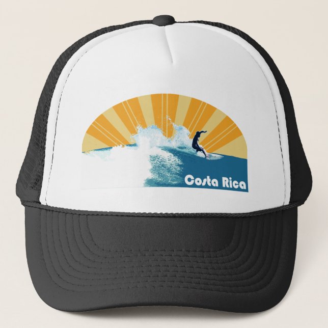 Costa Rica-Brandung Truckerkappe (Vorderseite)