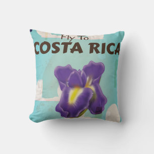 Costa Rica Classic Reiseplakat Kissen