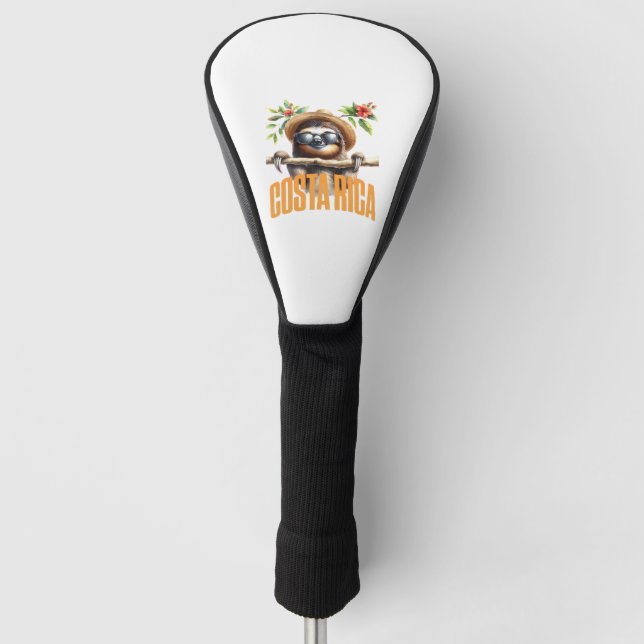 Costa Rica cool sloth Classic T-Shirt Golf Headcover (Vorderseite)