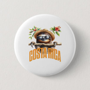 Costa Rica cooler, klassischer T - Shirt Button