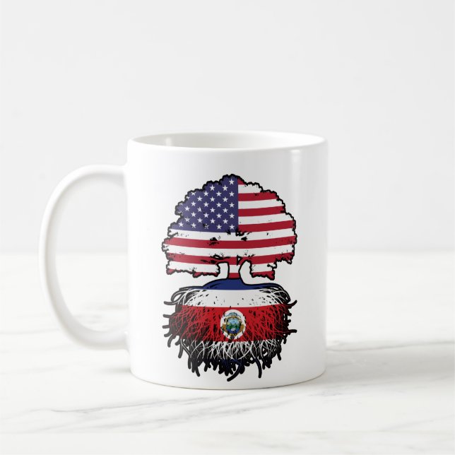 Costa Rica Costa Rica USA Tree Roots Kaffeetasse (Links)