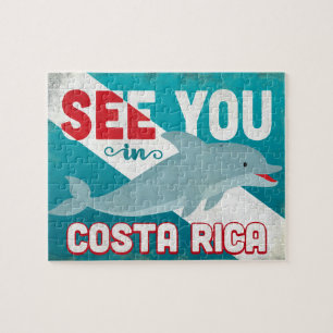 Costa Rica Delphin - Retro Vintage Reise