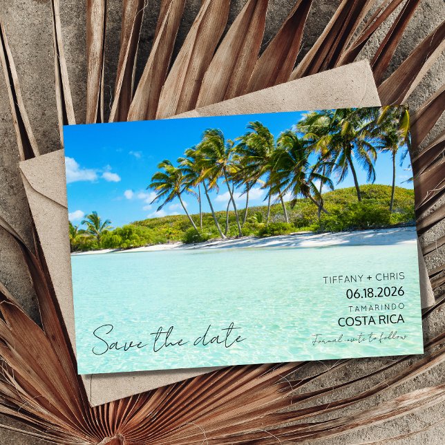 Costa Rica Destination Beach Wedding Save The Date (Von Creator hochgeladen)