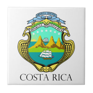 COSTA RICA - Emblem/Flagge/Wappen/Symbol Fliese