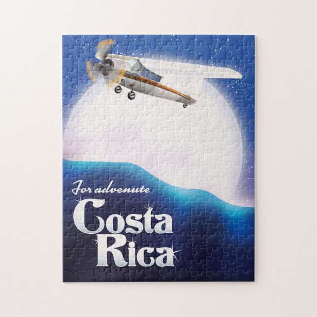 Costa rica Erlebnismond Reiseplakat (Vertikal)