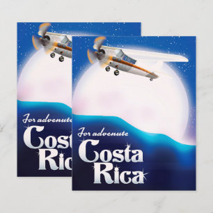 Costa rica Erlebnismond Reiseplakat Baby Blank