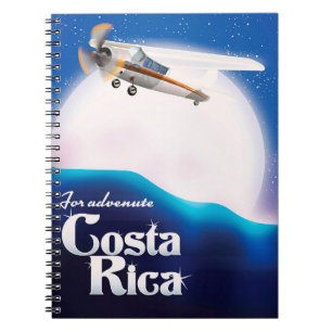 Costa rica Erlebnismond Reiseplakat Notizblock