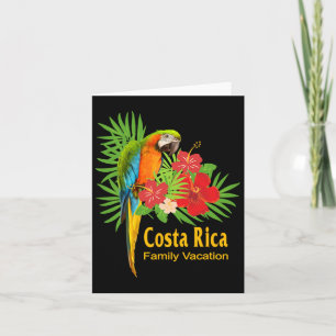 Costa Rica Familienurlaub Parrot Blume Tropisch Karte