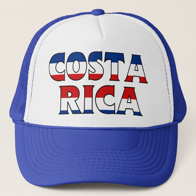 Costa Rica-Fernlastfahrer Truckerkappe (Vorderseite)