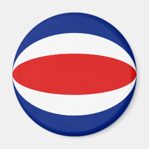 Costa Rica Fischaugen-Flagge-Magnet Magnet