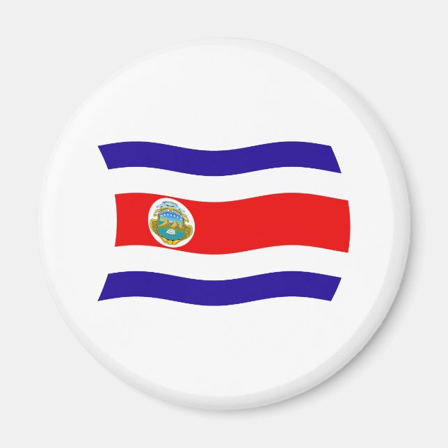 Costa Rica Flag Magnet (Vorne)