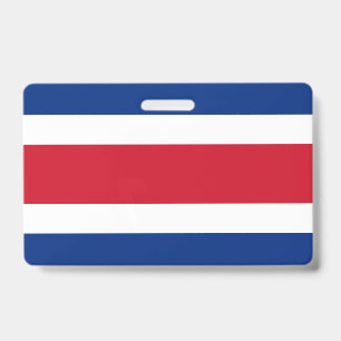 Costa Rica-Flagge Ausweis