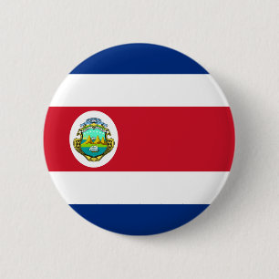 Costa Rica-Flagge Button