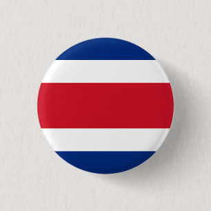 Costa Rica-Flagge Button