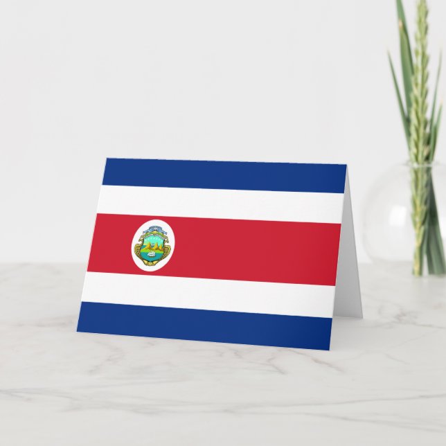 Costa Rica-Flagge CR Karte (Vorderseite)