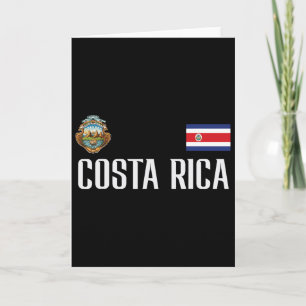 Costa Rica-Flagge Fußball-Fan Männer Frauen Kinder Karte