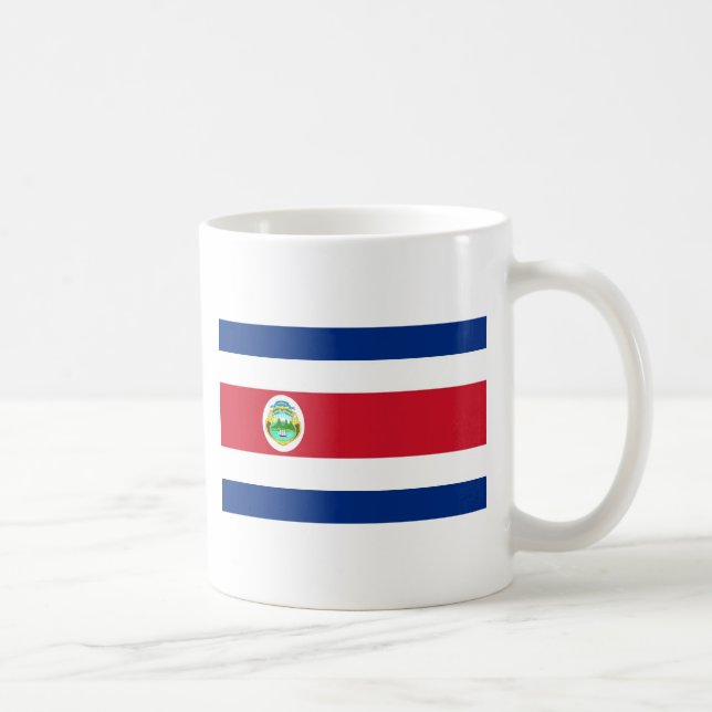 Costa Rica-Flagge Kaffeetasse (Rechts)