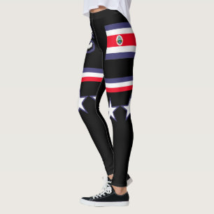 Costa Rica-Flagge Leggings