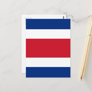 Costa Rica-Flagge Postkarte