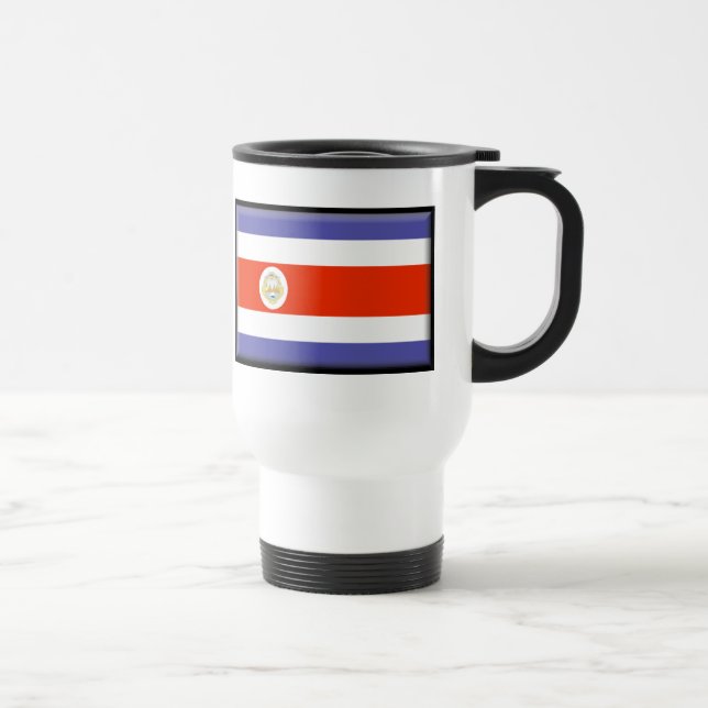 Costa Rica-Flagge Reisebecher (Rechts)
