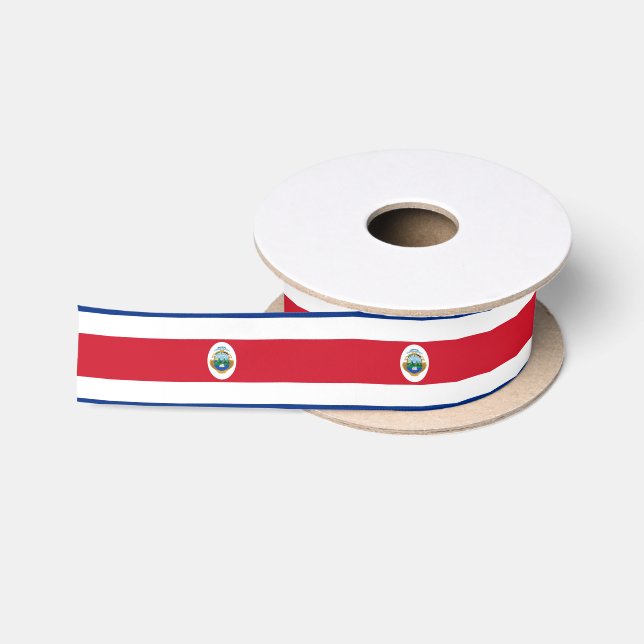 Costa Rica Flagge Ribbon Satinband (Spule)
