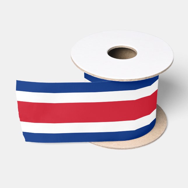 Costa Rica-Flagge Satinband (Spule)