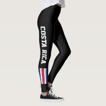 Costa Rica Flaggen-Gewohnheits-Leggings