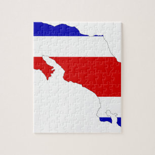 Costa Rica-Flaggen-Karte