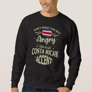 Costa Rica Flaggen Souvenirs für Costa Ricaner Män Sweatshirt