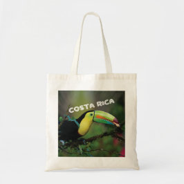 Costa Rica Foto mit buntem Toucan Vogel Tragetasche