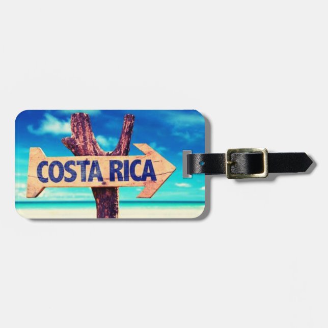 Costa Rica Gepäckanhänger (Vorderseite horizontal)