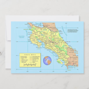 COSTA RICA Grande carte postale 5x7