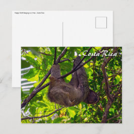 Costa Rica - Happy Lazy Sloth, Antonio Manuel NP Postkarte