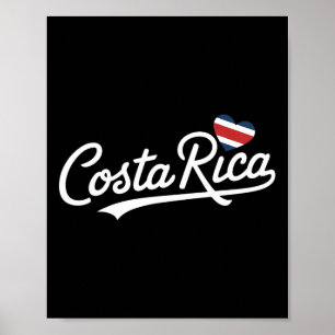 Costa Rica Herzurlaub Tropische Pura Vida Costa Poster