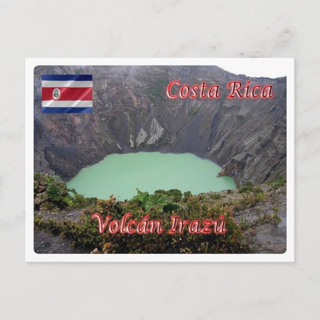 Costa Rica - Irazù Volcano - Postkarte (Vorderseite)