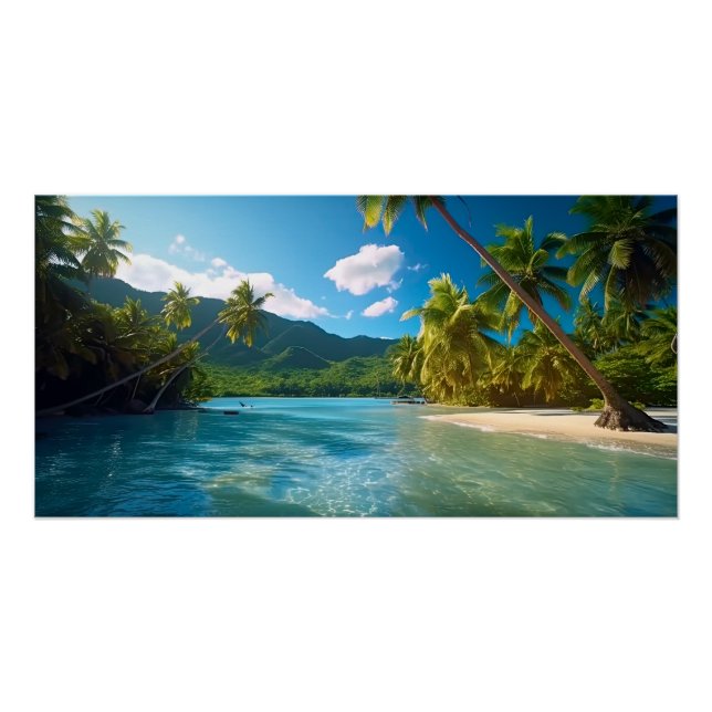 Costa Rica Island Paradise  Poster (Vorderseite)
