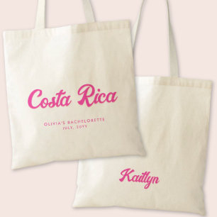 Costa Rica Junggeselinnen-Abschied Personalisierte Tragetasche