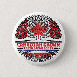 Costa Rica Kanada Tree Roots Button