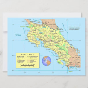 COSTA RICA Karte Karte