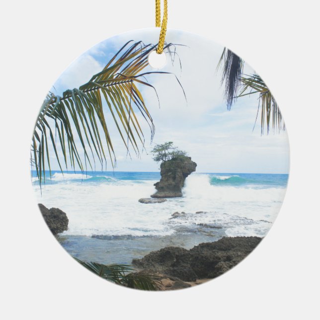 Costa Rica Küste Keramik Ornament (Vorne)