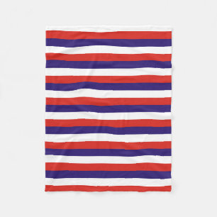 Costa Rica Laos Flagge Streifen blau rot weiß Must Fleecedecke