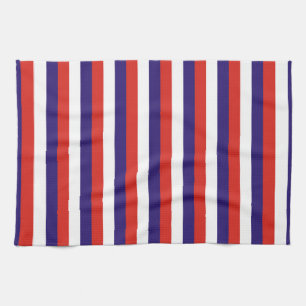 Costa Rica Laos-Flagge Streifen blau rot weiß Must Geschirrtuch