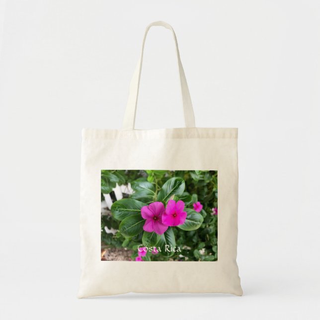 Costa Rica Lila Blume Tote Bag Tragetasche (Vorne)